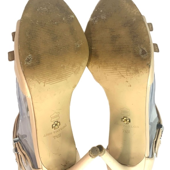Ann Taylor tan Strappy Heels Sandals size: 7.5 - Picture 6 of 7